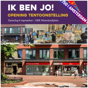 De tentoonstelling Ik Ben Jo OBA Waterlandplein